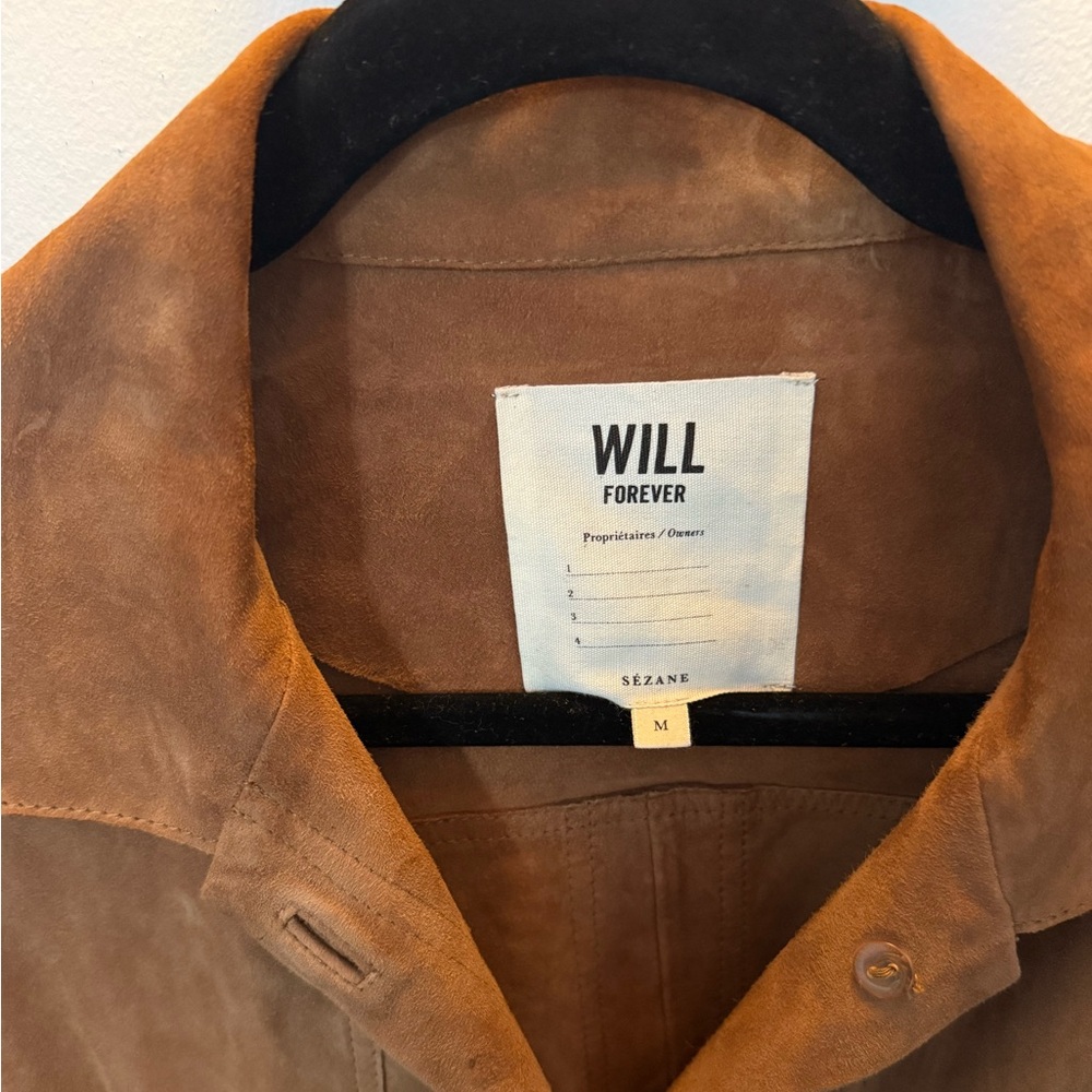Sezane Tan Suede Will Jacket - Picture 6 of 7